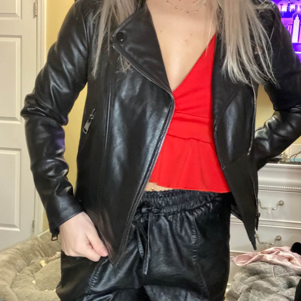 LEATHER jacket NEW WITH TAGS